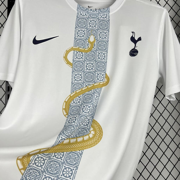 Tottenham Hotspur 2025/26 White Gold Snake Edition Jersey