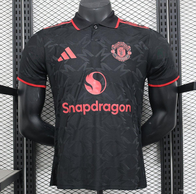 25/26 Manchester United Black Special Jersey Player Version