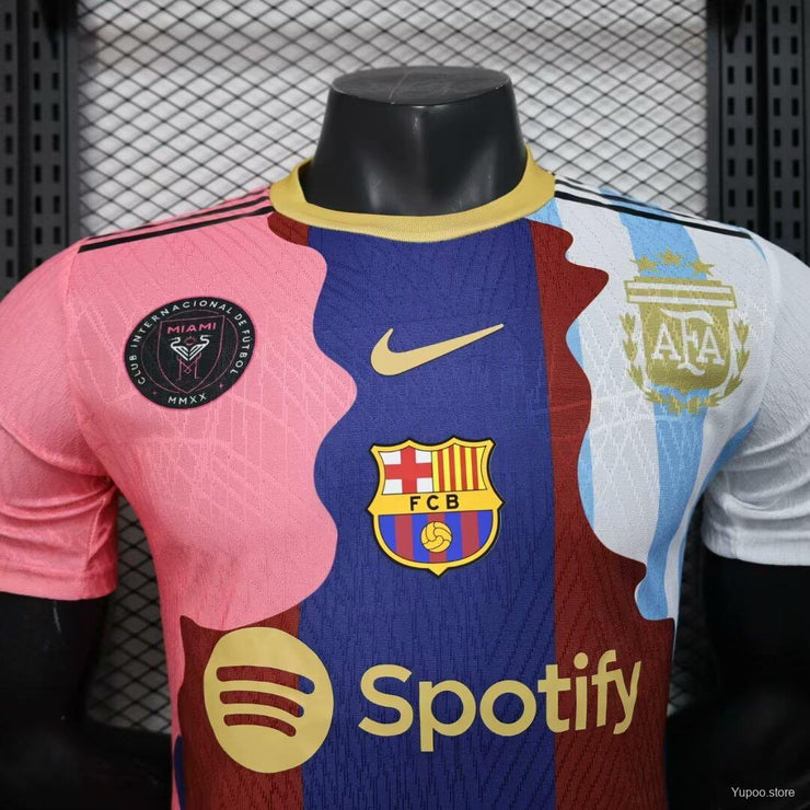 Messi all teams jersey special edition player version