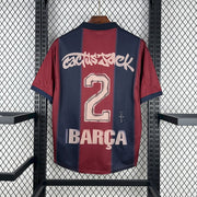 Barcelona 2000/01 Home Retro Skeleton Jersey