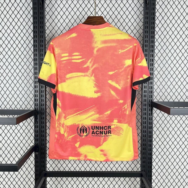 Barcelona 2025/26 Orange pre-match training Jersey