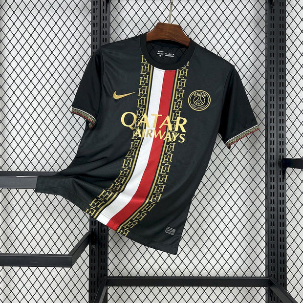 Paris Saint-Germain 2025/26 Black and Gold Edition Jersey